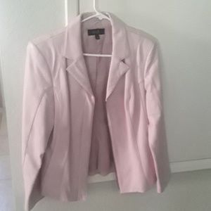 QUE size L Pink leather jacket